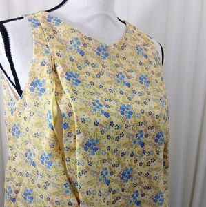 Breastfeeding Nursing Yellow Floral Sz XL Tank